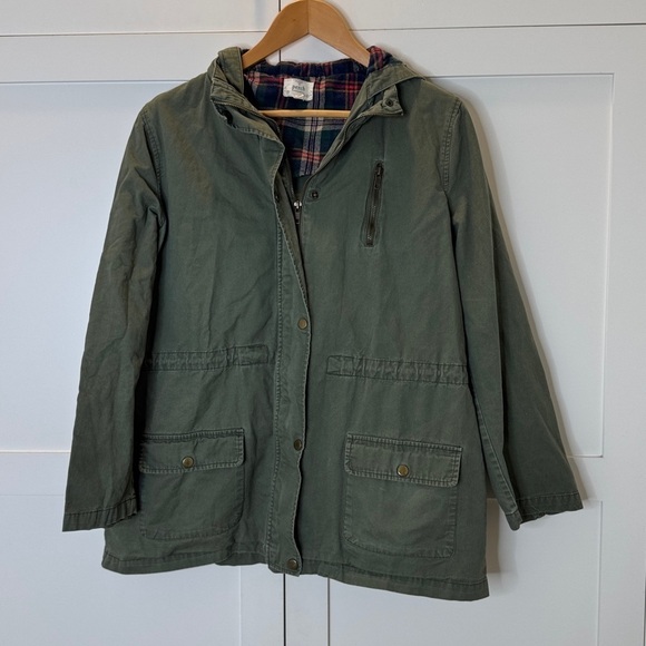 Blu Pepper Jackets & Blazers - Blu Pepper Green Utility Zipper Jacket Size 1XL